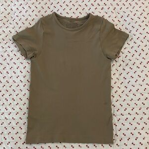 Skims Tan Short Sleeve T-Shirt